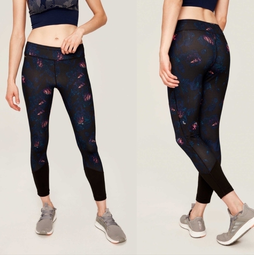 LOLË Parisia Coolmax Floral Leggings Size M